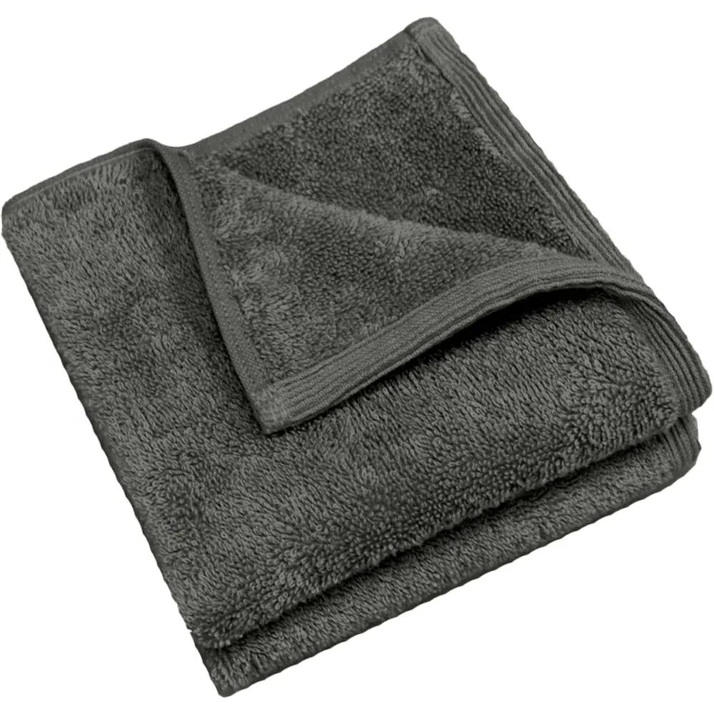 Marlborough Face Cloth 2 Pack - Grey, Bamboo Cotton
