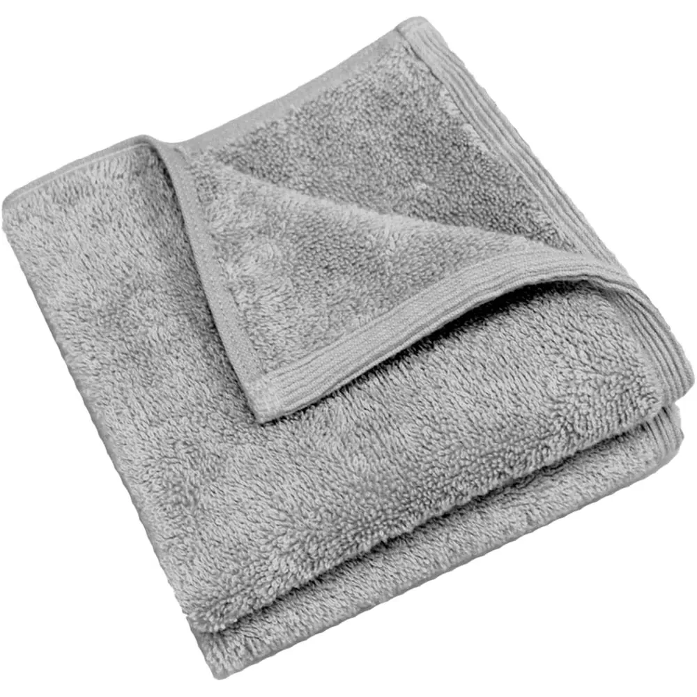 Marlborough Face Cloth 2 Pack - Silver, Bamboo Cotton