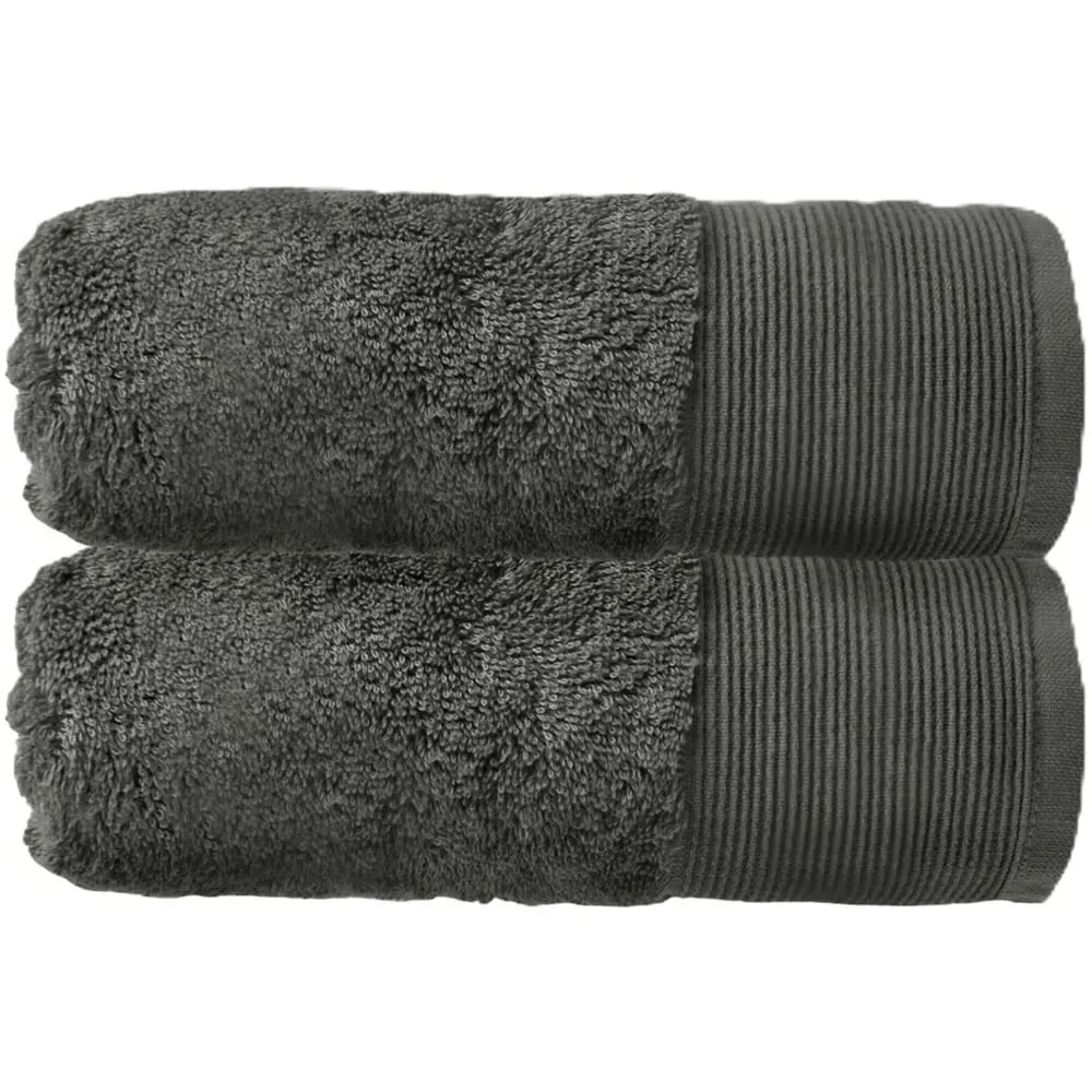 Marlborough Hand Towel - Grey, Bamboo