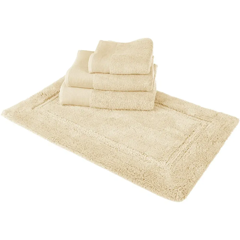 Marlborough Non-Slip Bath Mat - Brown, Bamboo Cotton