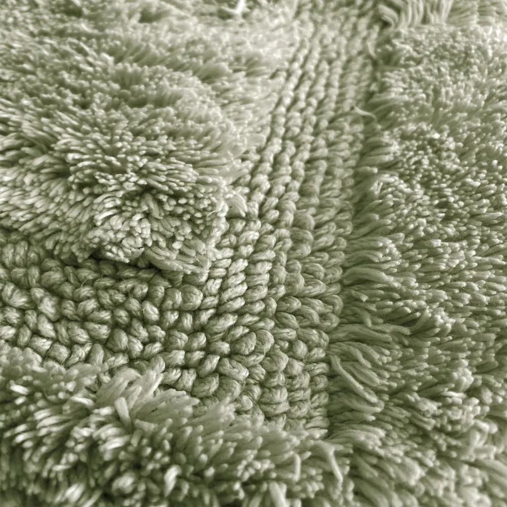 Marlborough Non-Slip Bath Mat - Green, Bamboo Cotton