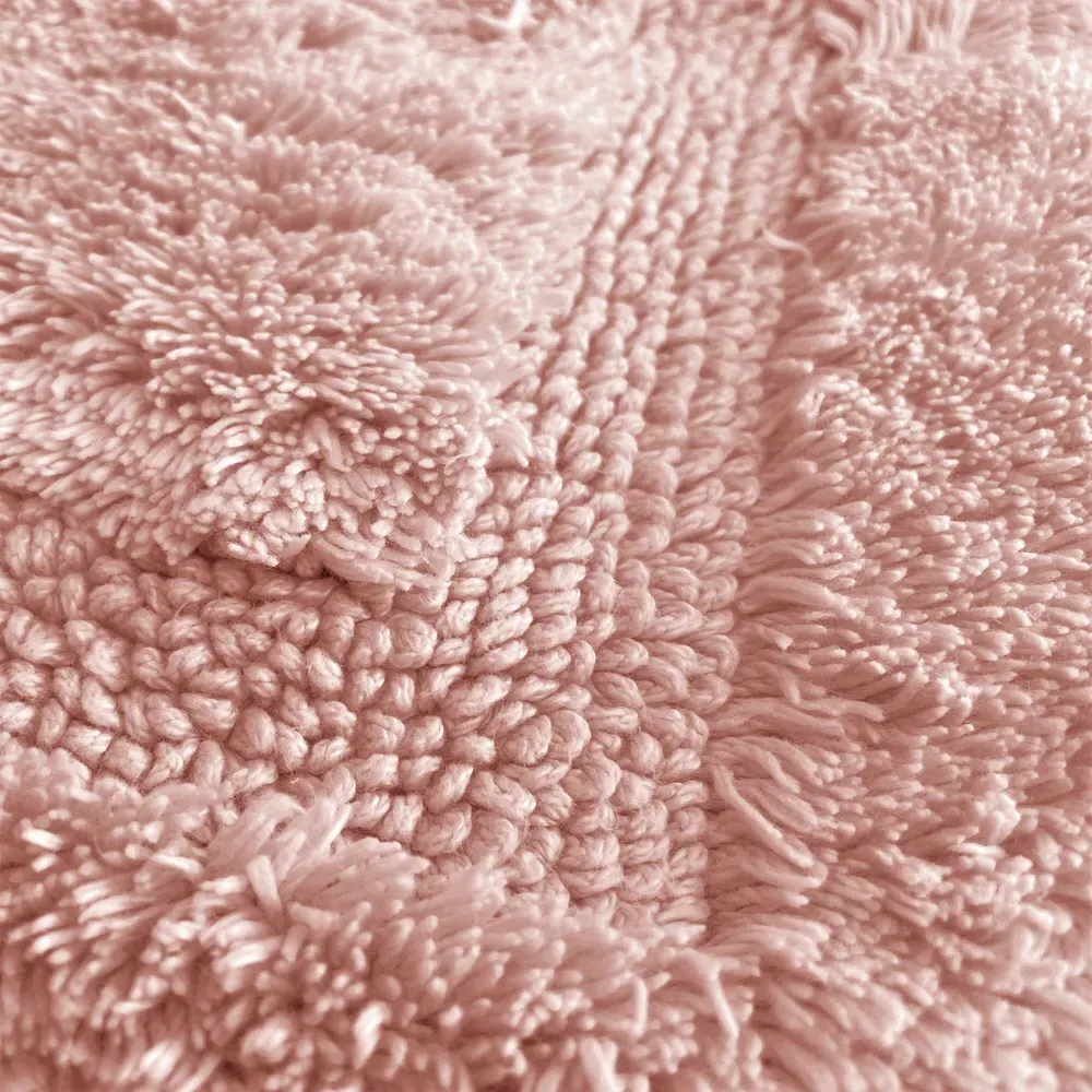 Marlborough Non-Slip Bath Mat - Pink, Bamboo Cotton