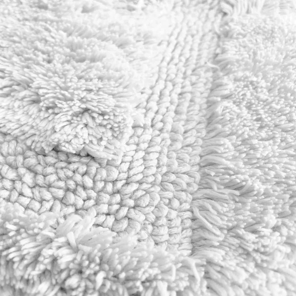 Marlborough Non-Slip Bath Mat - White, Bamboo Cotton