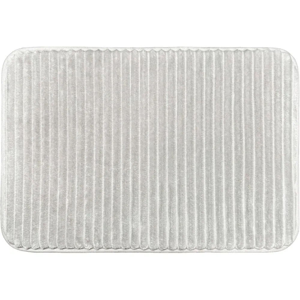 Memory Foam Bath Mat - Light Grey
