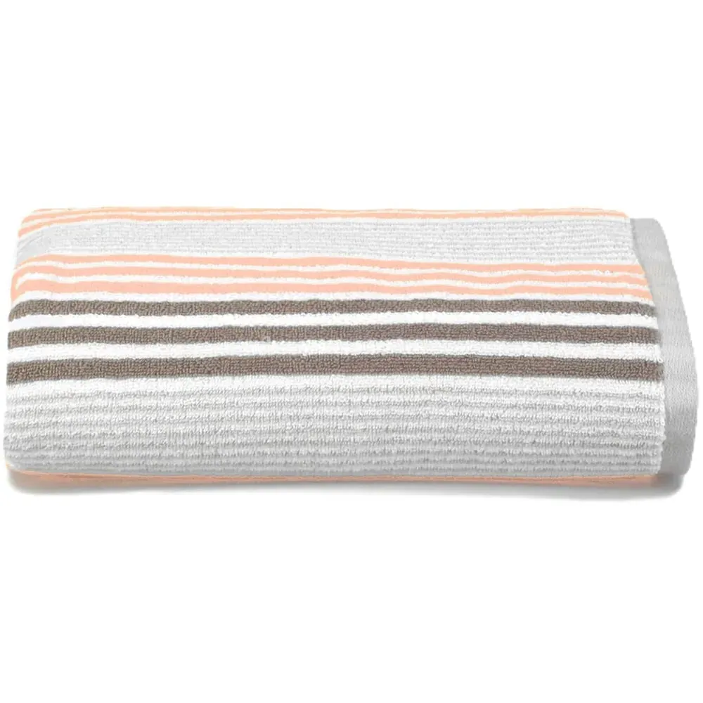 Merlin Striped Bath Towel - Blush Pink, Cotton