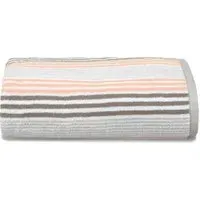 Merlin Striped Cotton Bath Sheet - Pink
