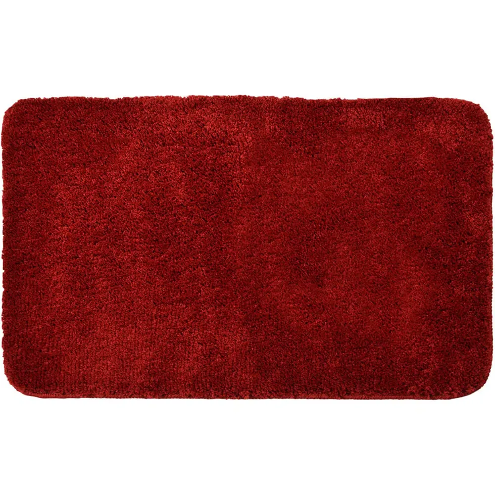 Microfibre Non-Slip Bath Mat - Wine Red
