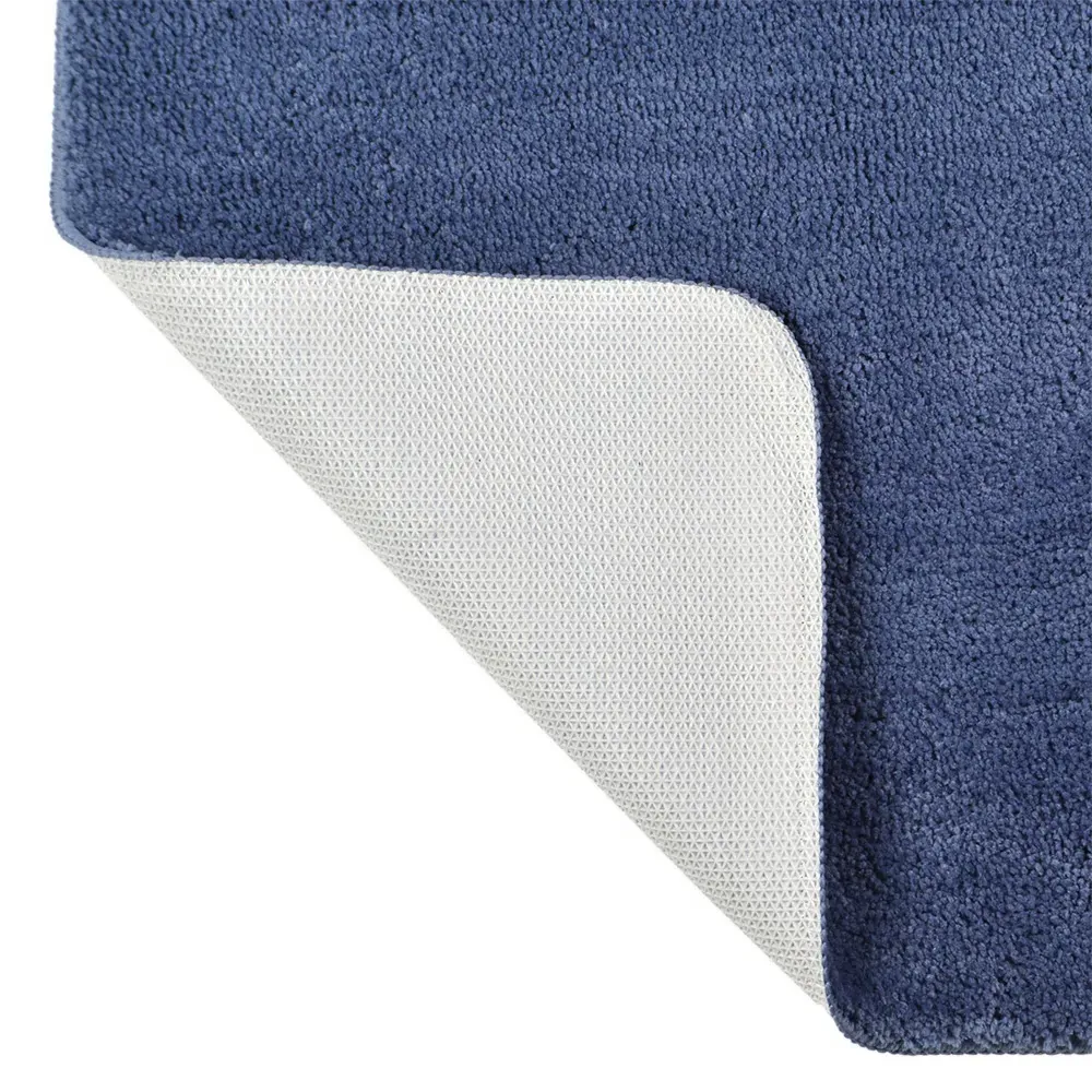 Microfibre Non-Slip Pedestal Mat - Blue