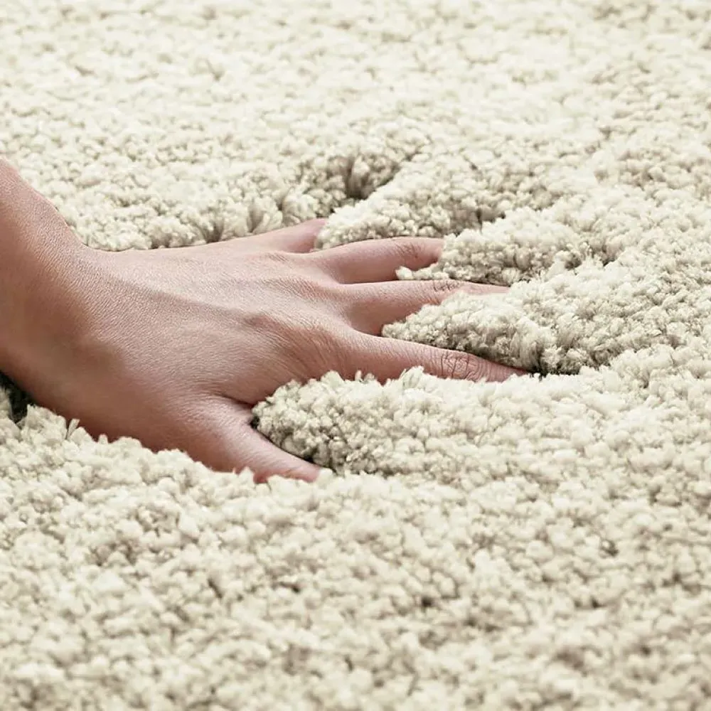 Microfibre Non-Slip Pedestal Mat - Cream