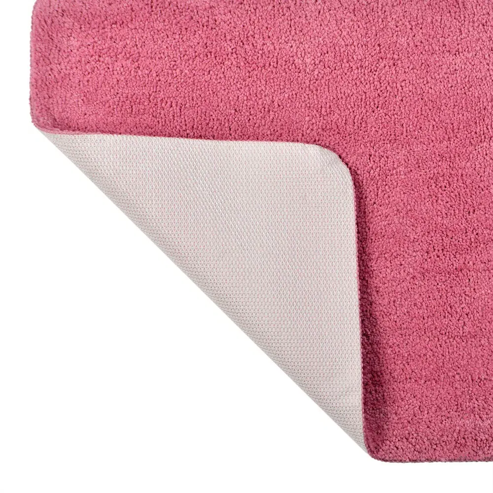 Microfibre Non-Slip Pedestal Mat - Rose Pink