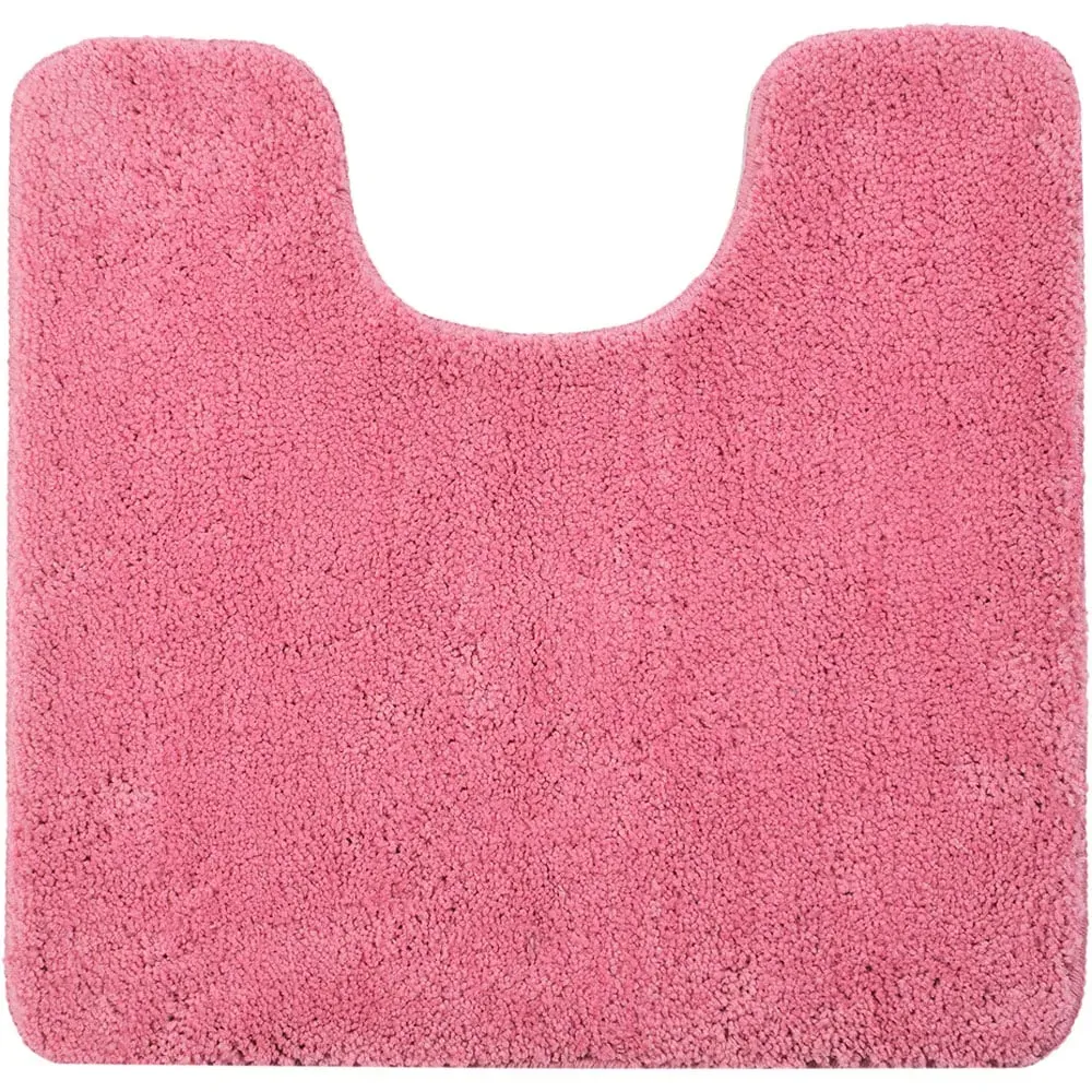 Microfibre Non-Slip Pedestal Mat - Rose Pink
