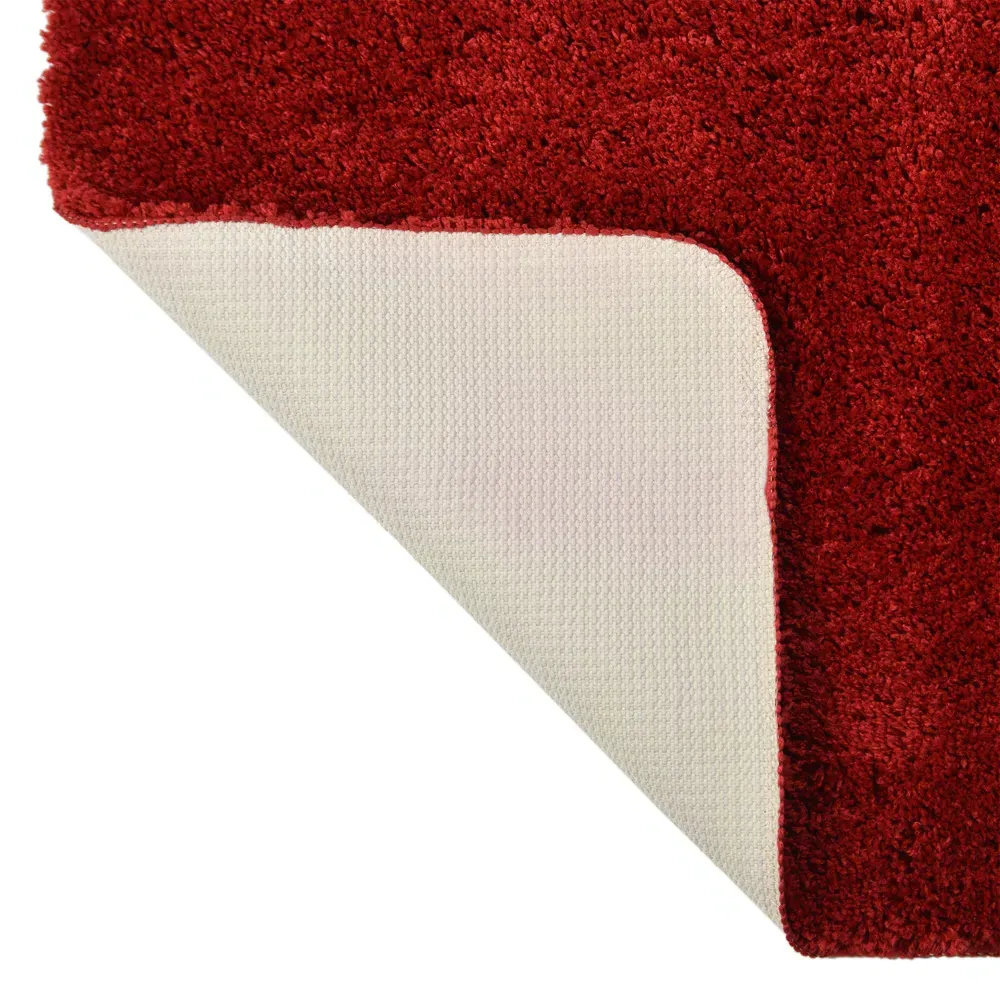 Microfibre Non-Slip Pedestal Mat - Wine Red