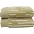 Pop Up Zero Twist Barcode Stripe Hand Towel 2 Pack - Green, Cotton