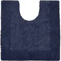 Reversible Pedestal Mat - Blue, Cotton