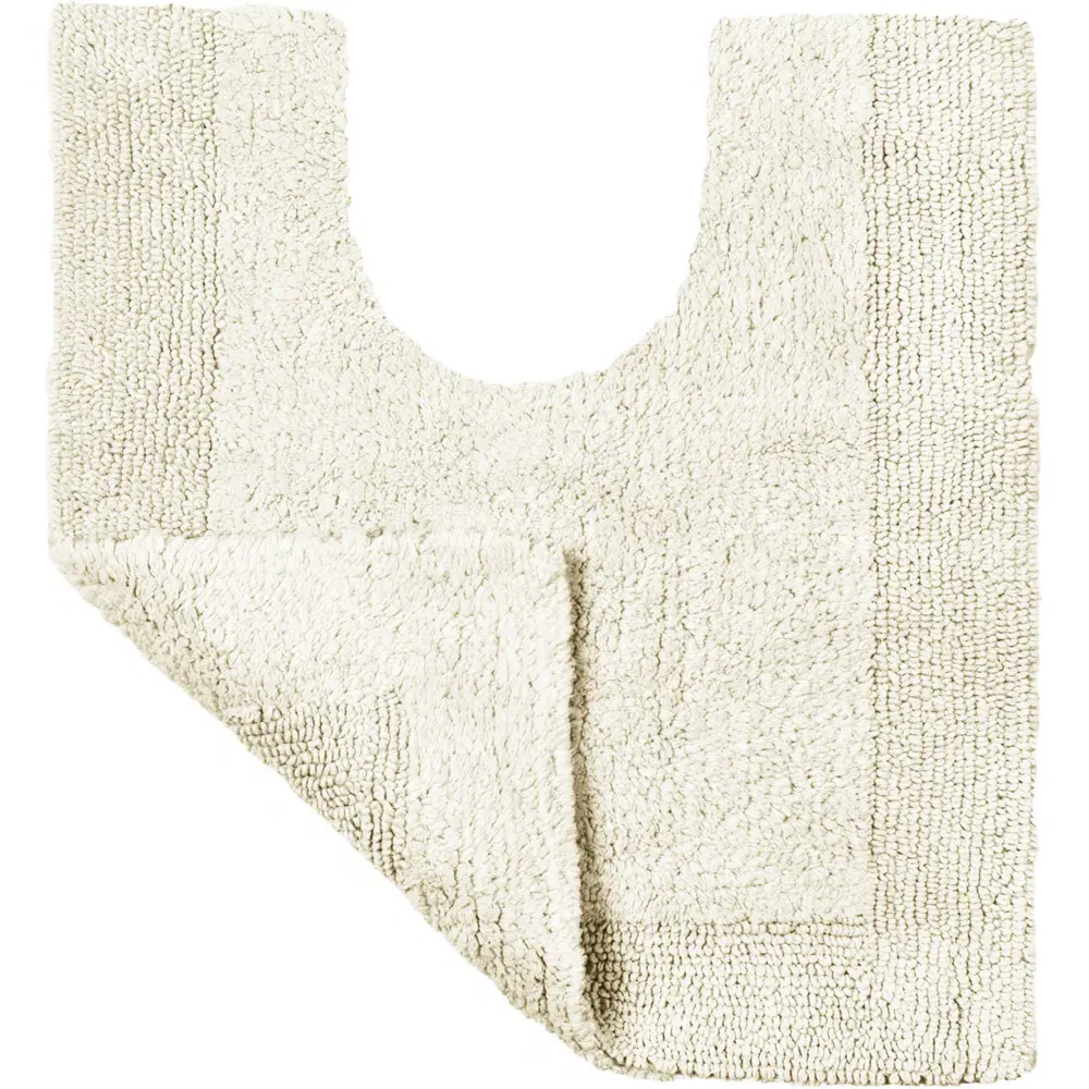 Reversible Pedestal Mat - Cream, Cotton