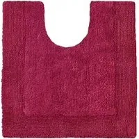 Reversible Pedestal Mat - Red, Cotton