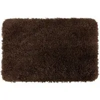 Shaggy Bath Mat - Coffee, Microfibre