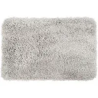 Shaggy Bath Mat - Grey, Microfibre