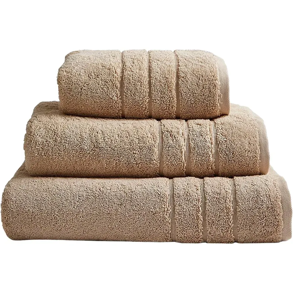 Stone Hotel Heavyweight Bath Sheet - Brown, Cotton