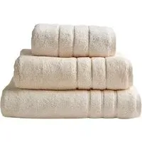 Stone Hotel Heavyweight Bath Sheet - Cream, Cotton