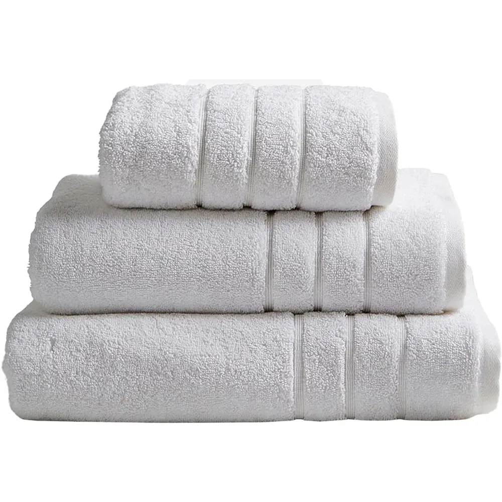 Stone Hotel Heavyweight Bath Sheet - White, Cotton