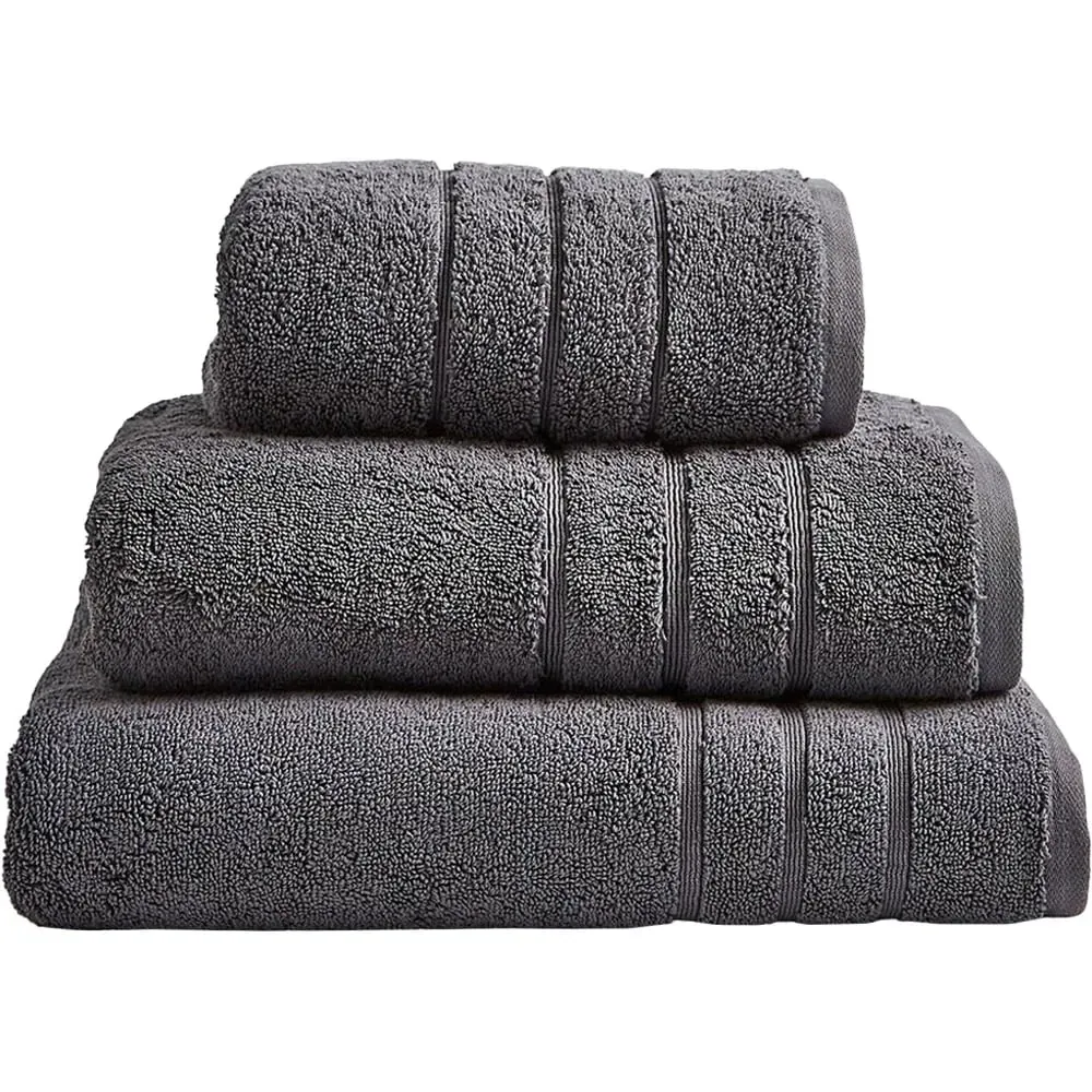 Stone Hotel Heavyweight Bath Towel - Grey, Cotton