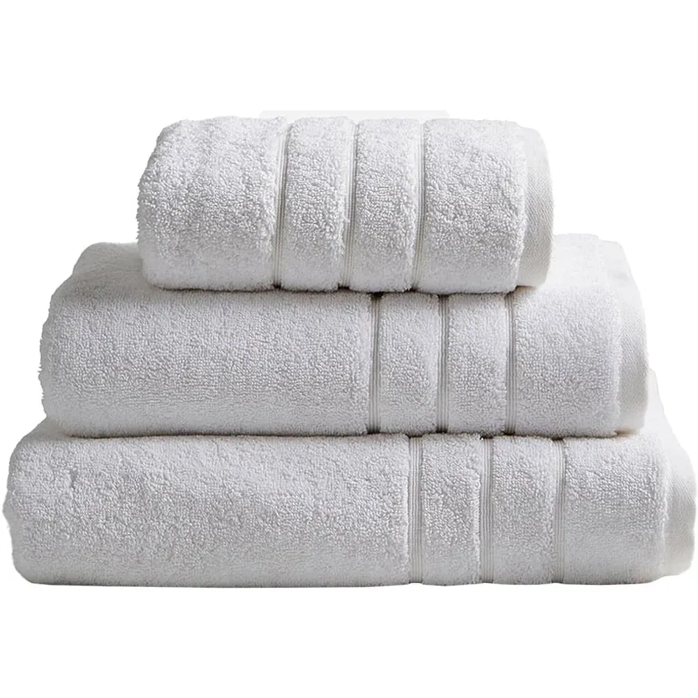 Stone Hotel Heavyweight Hand Towel - White, Cotton