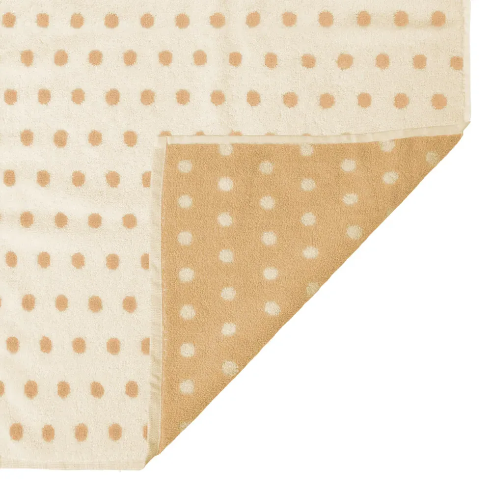 Stone Polka Dot Hand Towel - Cream