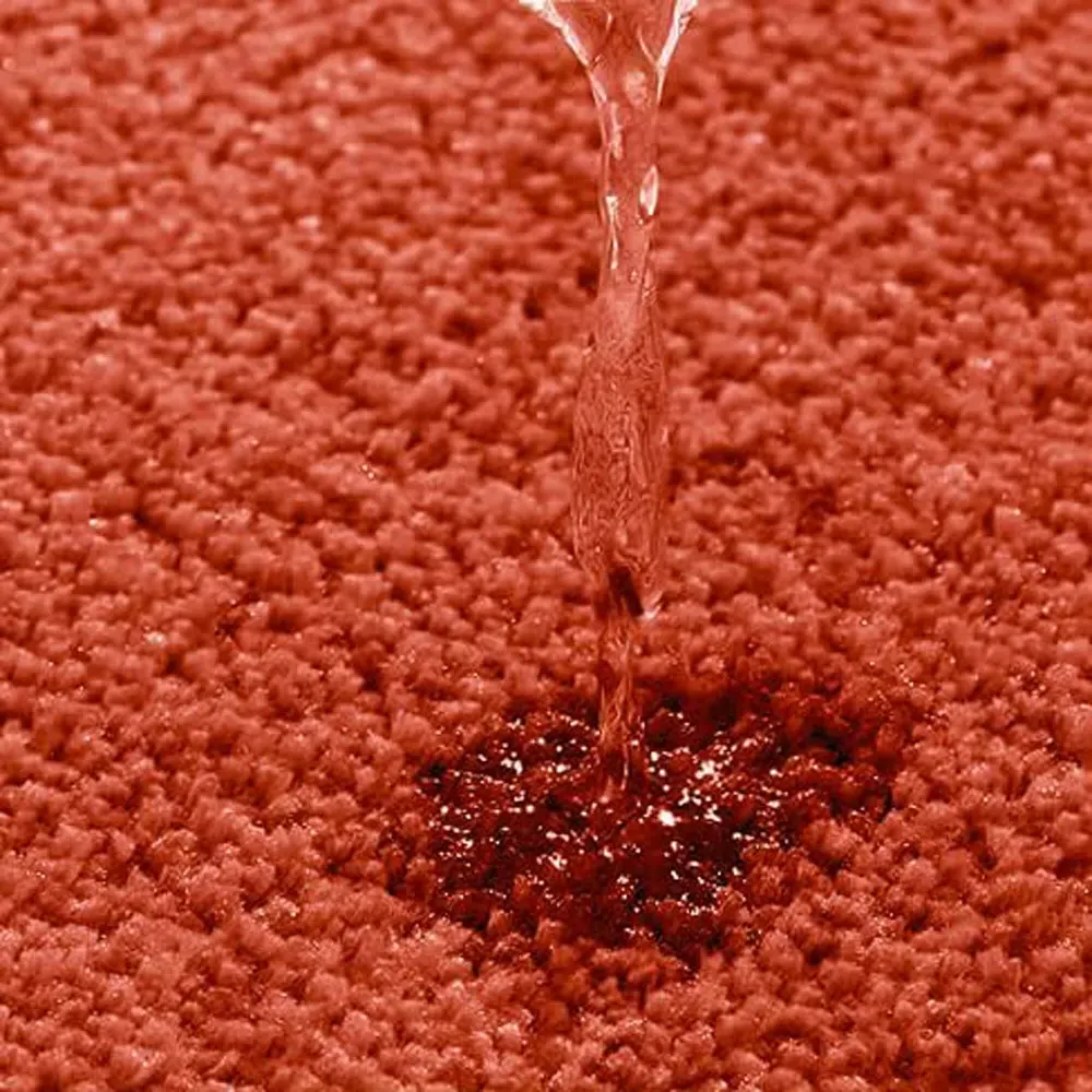 Terracotta Microfibre Non-Slip Bath Mat - Orange