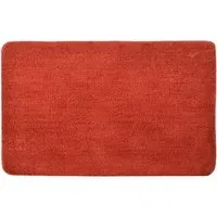 Terracotta Microfibre Non-Slip Bath Mat - Orange