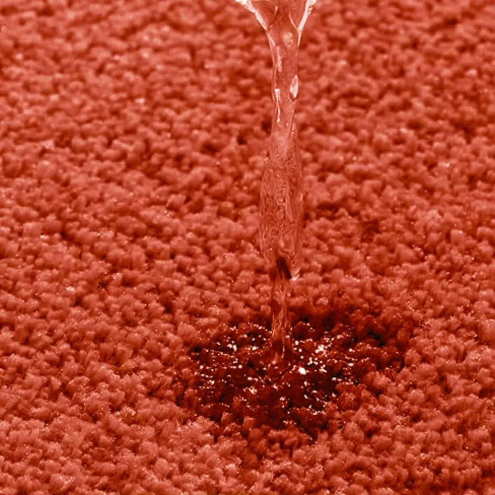 Terracotta Microfibre Non-Slip Pedestal Mat - Orange