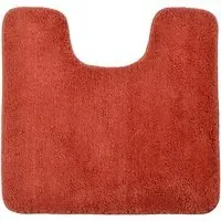Terracotta Microfibre Non-Slip Pedestal Mat - Orange
