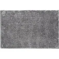 Velvet Chenille Bobble Non-Slip Bath Mat - Dove Grey