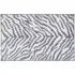 Zebra Print Non Slip Bath Mat - Grey