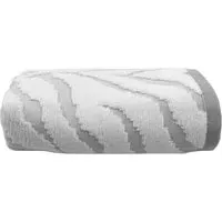 Zebra Print Sculpted Bath Towel - Grey