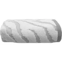 Zebra Print Sculpted Hand Towel - Grey