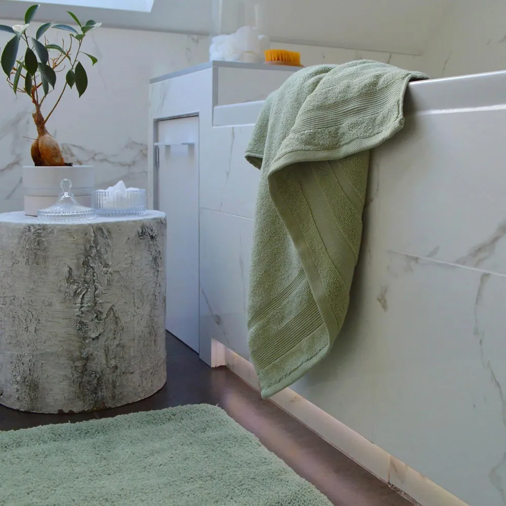 Zero Twist Egyptian Cotton Bath Sheet - Sage Green
