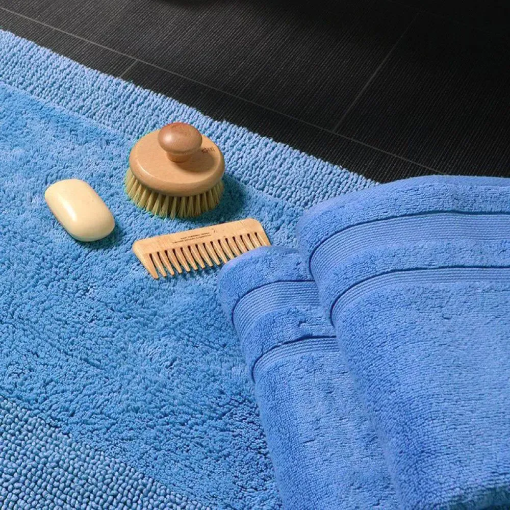 Zero Twist Egyptian Cotton Bath Towel 2 Pack - Blue