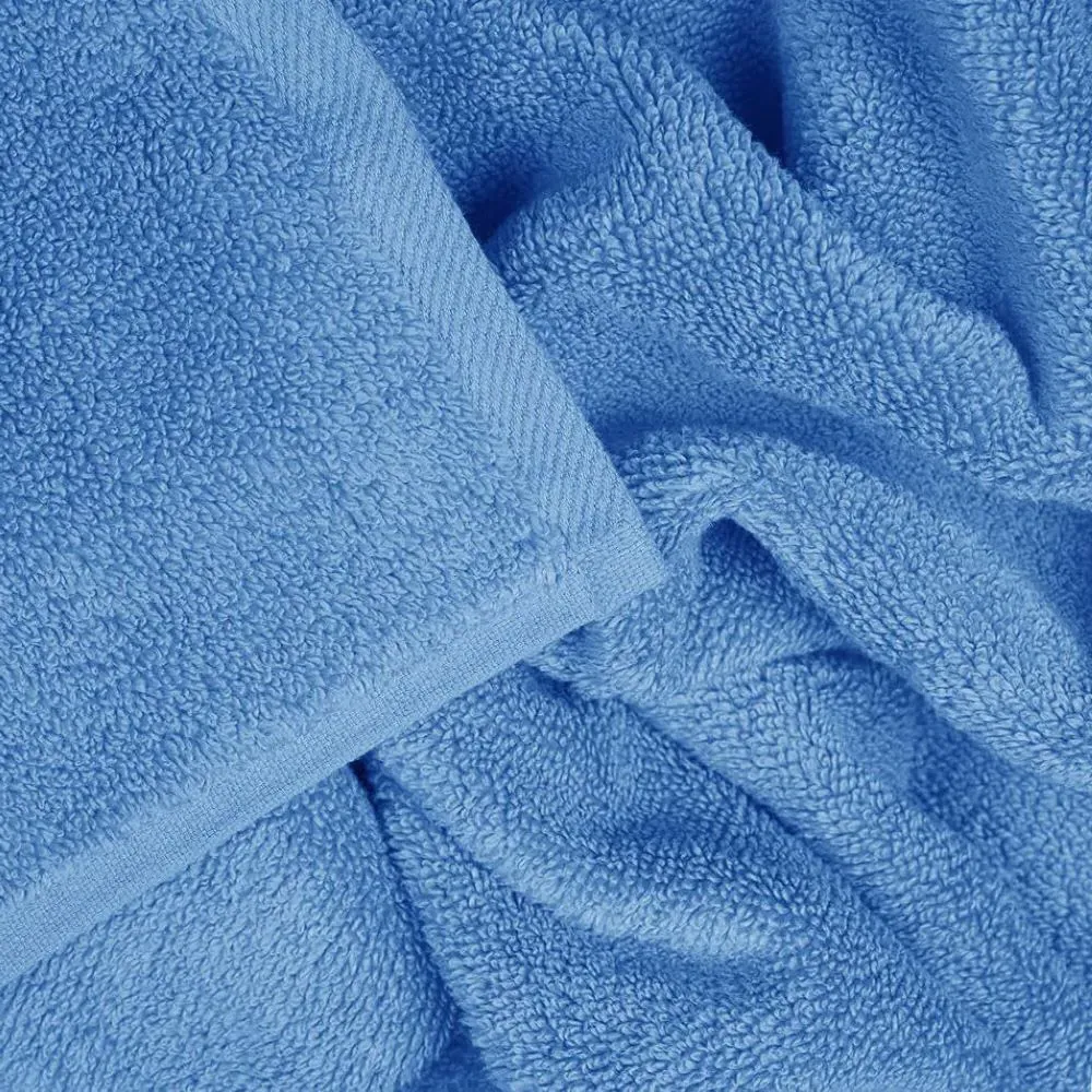 Zero Twist Egyptian Cotton Bath Towel 2 Pack - Blue