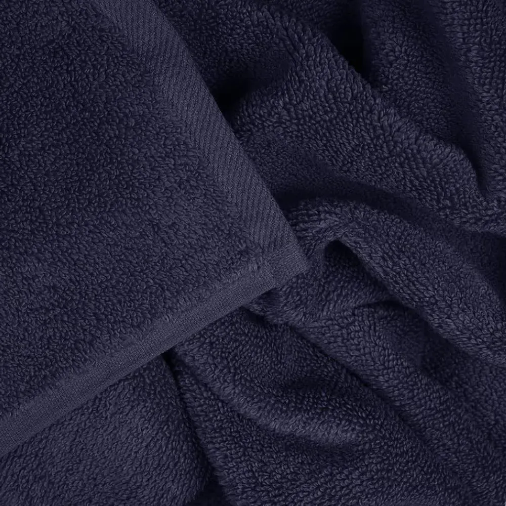 Zero Twist Egyptian Cotton Bath Towel 2 Pack - Blue