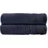 Zero Twist Egyptian Cotton Bath Towel 2 Pack - Blue