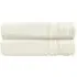 Zero Twist Egyptian Cotton Bath Towel 2 Pack - Cream