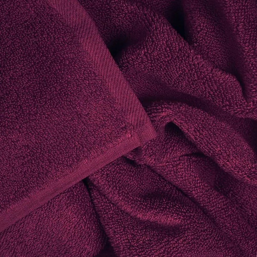 Zero Twist Egyptian Cotton Face Cloth 4 Pack - Beetroot