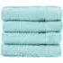 Zero Twist Egyptian Cotton Face Cloth 4 Pack - Blue