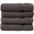 Zero Twist Egyptian Cotton Face Cloth 4 Pack - Charcoal Grey