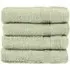 Zero Twist Egyptian Cotton Face Cloth 4 Pack - Green
