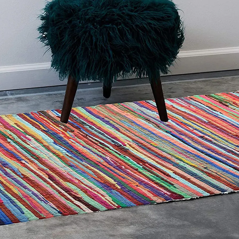 Chindi Recycled Rag Rug Runner - Multi