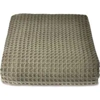 Hotel Large Waffle Throw Blanket - Green