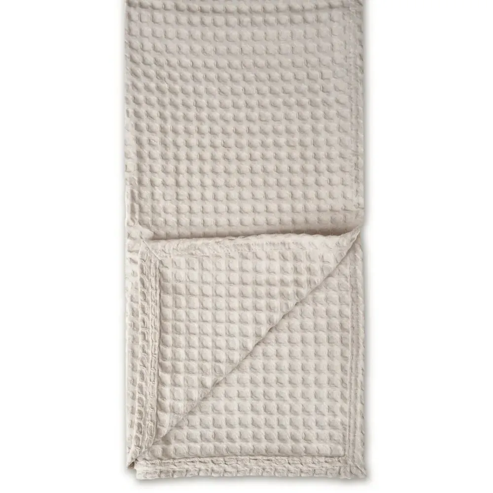 Hotel Taupe Waffle Throw Blanket - Brown