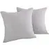 Hotel Waffle Cushion Cover 2 Pack - Dove Grey, Cotton